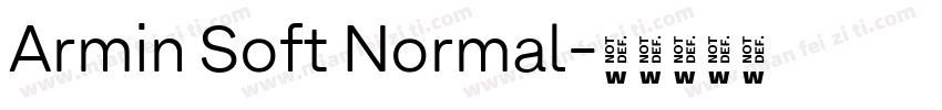 Armin Soft Normal字体转换